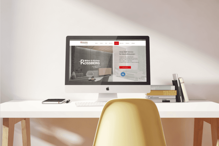 Landingpage für Möbelhaus Rossberg